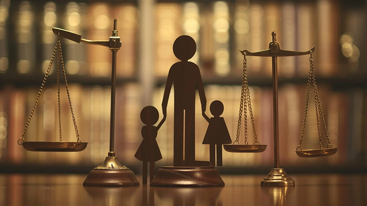 Família feliz representando atuação em Direito da Família